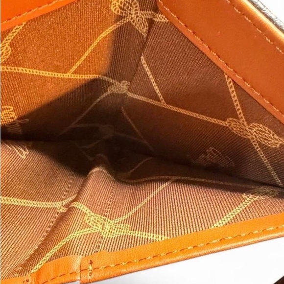 Wrangler Cowhide Pattern Wallet with Tan Accents - Picture 6 of 7